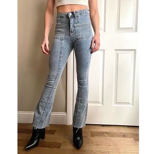 Princess Polly Flare Jeans, Size 0